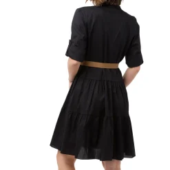 Abito da Donna Nero con cintura marrone Swish Jeans