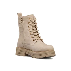 Anfibi beige da Bambina e Ragazza con fibbie e stelle Dieci Baci