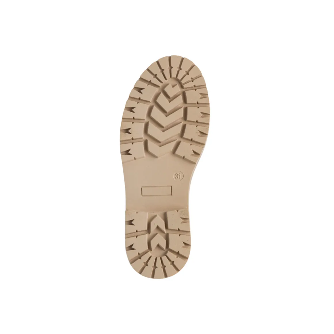 Anfibi beige da ragazza con zip Dieci Baci