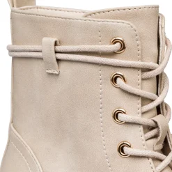 Anfibi beige da ragazza con zip Dieci Baci