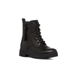 Anfibi da bambina neri con doppia zip Le scarpe di Alice