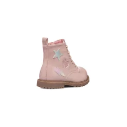 Anfibi da bambina rosa effetto vernice Le Scarpe di Alice