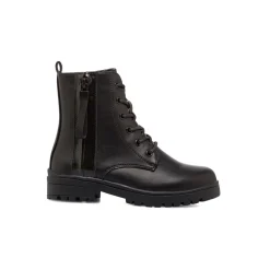 Anfibi da ragazza neri con doppia zip Le scarpe di Alice