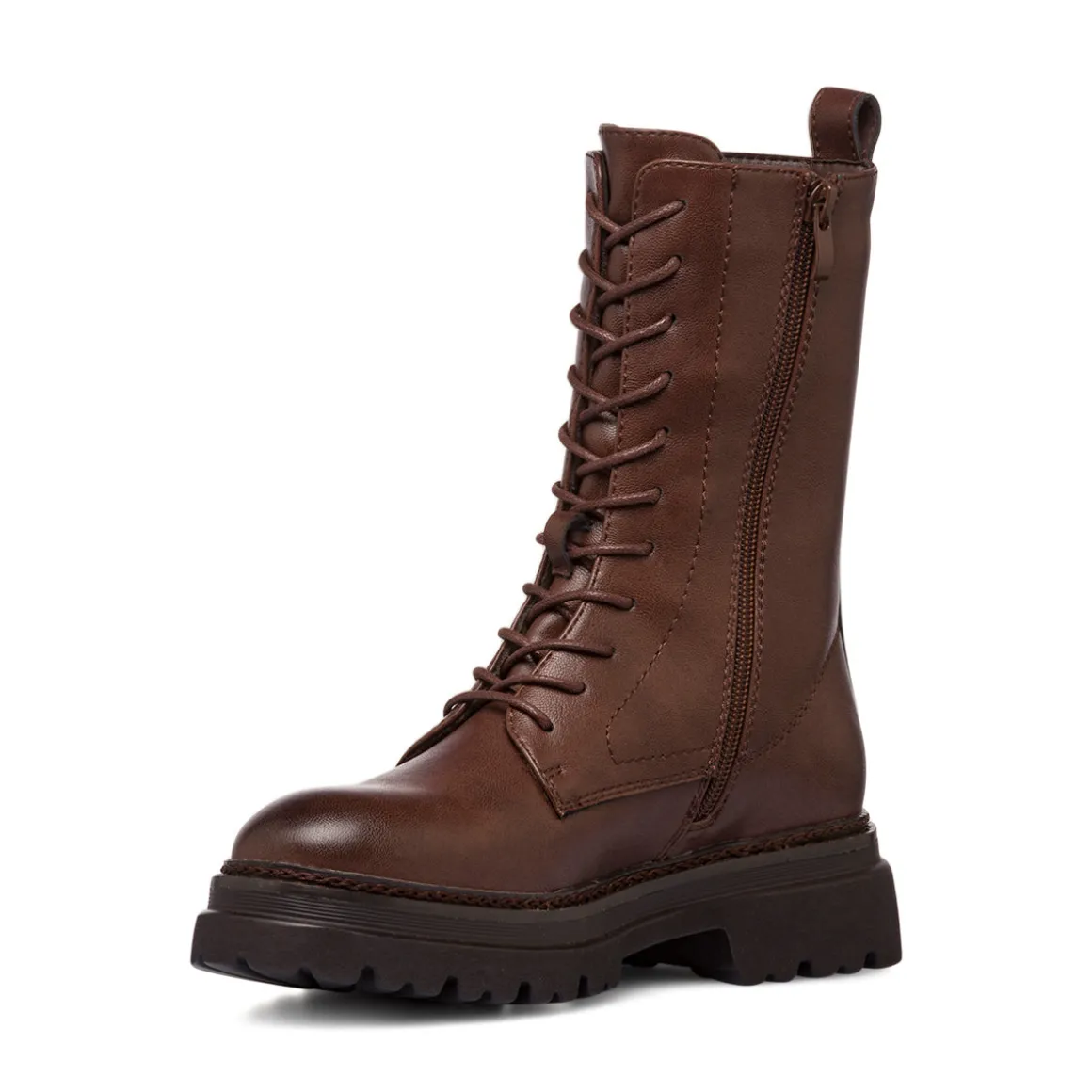 Anfibi marroni da donna con zip Swish Jeans