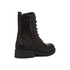 Anfibi neri da donna con zip Lora Ferres