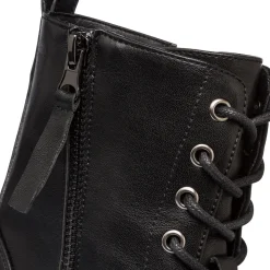 Anfibi neri da donna con zip Lora Ferres