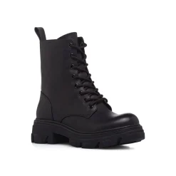 Anfibi neri da Donna con zip laterale Lora Ferres