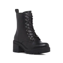 Anfibi neri da Donna con tacco 6 cm Lora Ferres