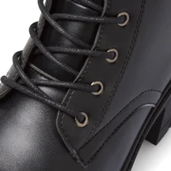 Anfibi neri da Donna con tacco 6 cm Lora Ferres
