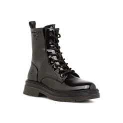 Anfibi neri da donna effetto vernice Lumberjack Susanna