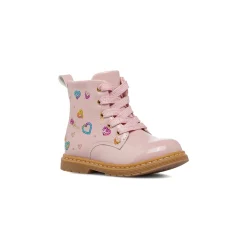 Anfibi rosa da Bambina con cuoricini in paillettes Le Scarpe di Alice