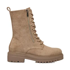 Anfibi taupe da donna effetto scamosciato Lora Ferres