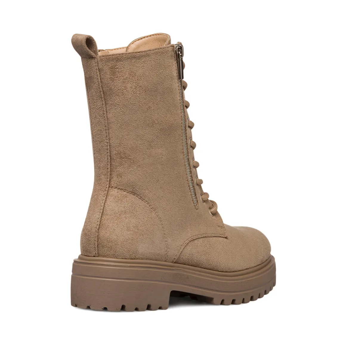 Anfibi taupe da donna effetto scamosciato Lora Ferres