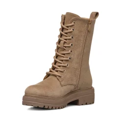 Anfibi taupe da donna effetto scamosciato Lora Ferres