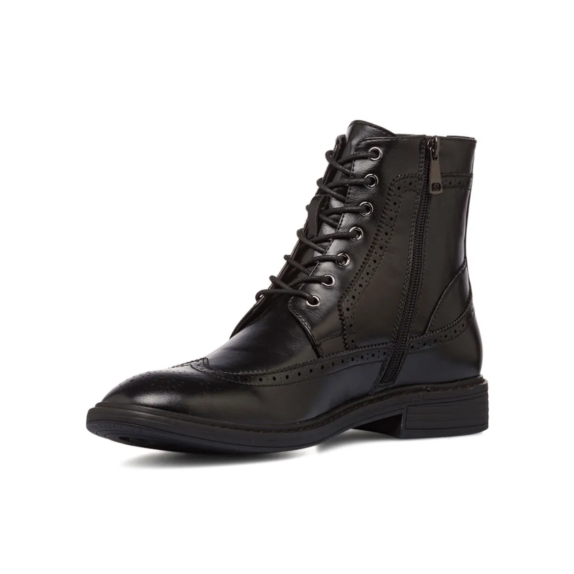 Anfibio nero da uomo con zip Riflessi Urbani