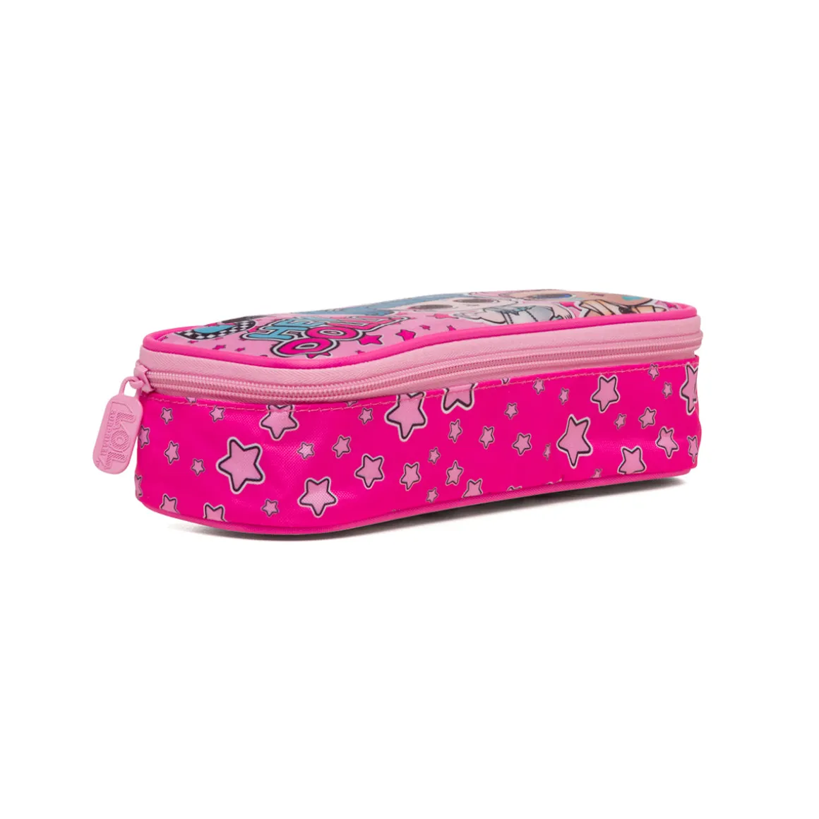Astuccio ovale rosa con stampa L.O.L. Surprise!