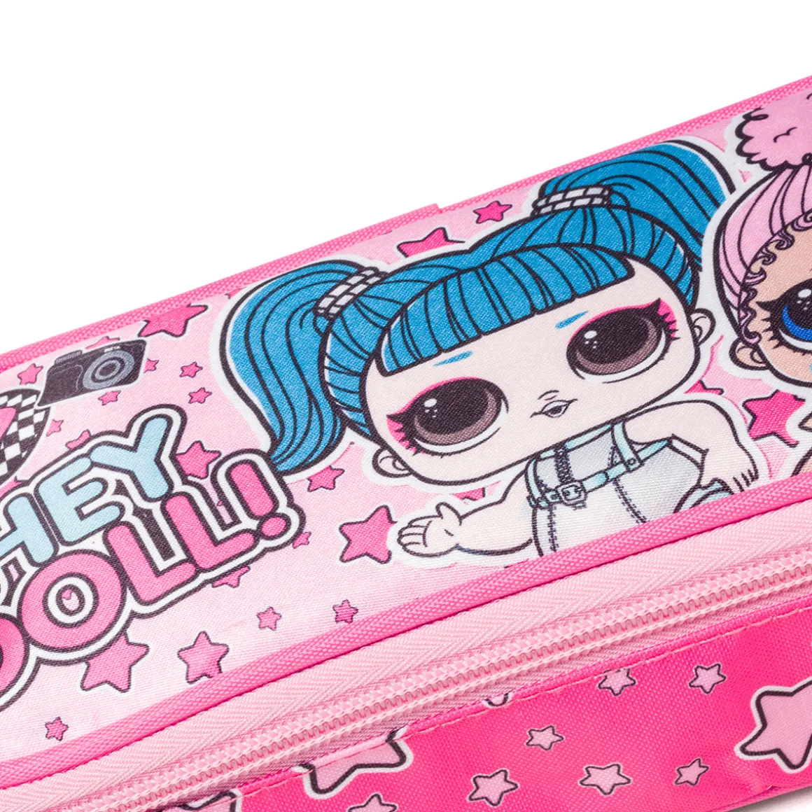 Astuccio ovale rosa con stampa L.O.L. Surprise!