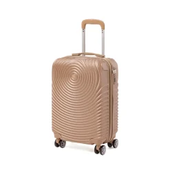 Bagaglio a mano color champagne con ruote multidirezionali Romeo Gigli Milano