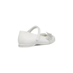 Ballerine bianche da ragazza con strass 10 Baci