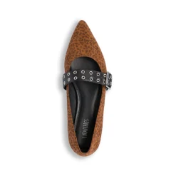 Ballerine con stampa animalier leopardata da Donna Lora Ferres
