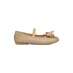Ballerine in glitter oro da ragazza 10 Baci