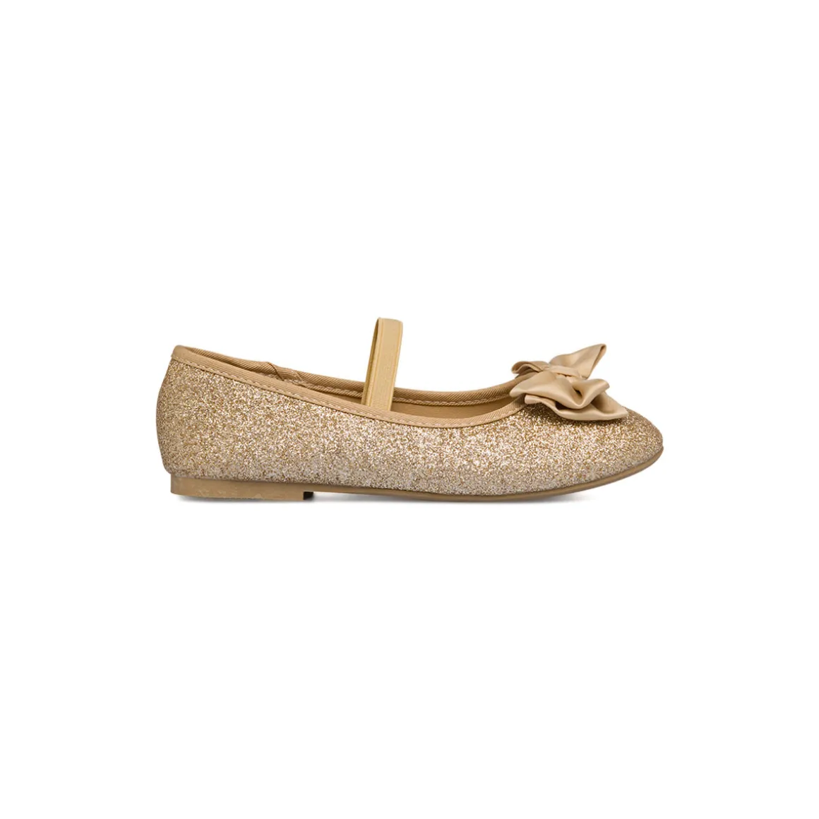 Ballerine in glitter oro da ragazza 10 Baci