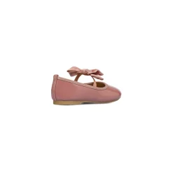 Ballerine in vernice color nude da bambina con fiocco Le Scarpe di Alice
