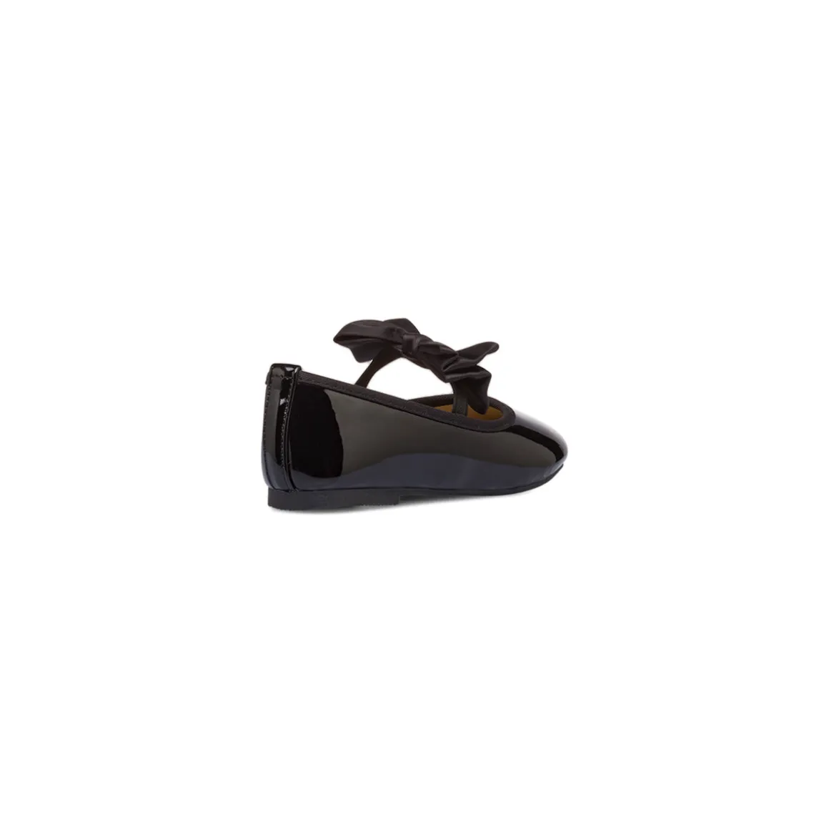 Ballerine in vernice nere da bambina con fiocco Le Scarpe di Alice