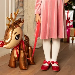 Ballerine in vernice rosse da bambina con fiocco Le Scarpe di Alice