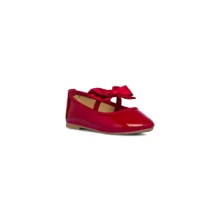 Ballerine in vernice rosse da bambina con fiocco Le Scarpe di Alice