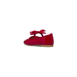 Ballerine in vernice rosse da bambina con fiocco Le Scarpe di Alice