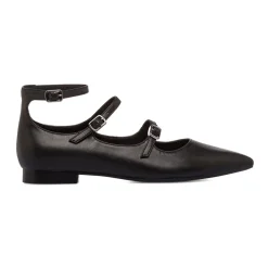 Ballerine Mary Jane nere da Donna con fibbie Lora Ferres