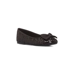 Ballerine nere da Bambina con fiocco e paillettes Dieci Baci