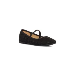 Ballerine nere da ragazza con strass 10 Baci