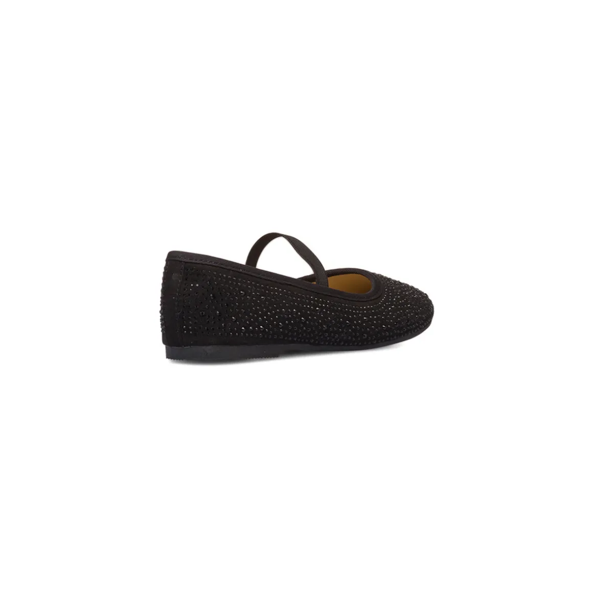 Ballerine nere da ragazza con strass 10 Baci
