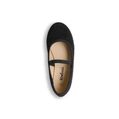 Ballerine nere da ragazza con strass 10 Baci