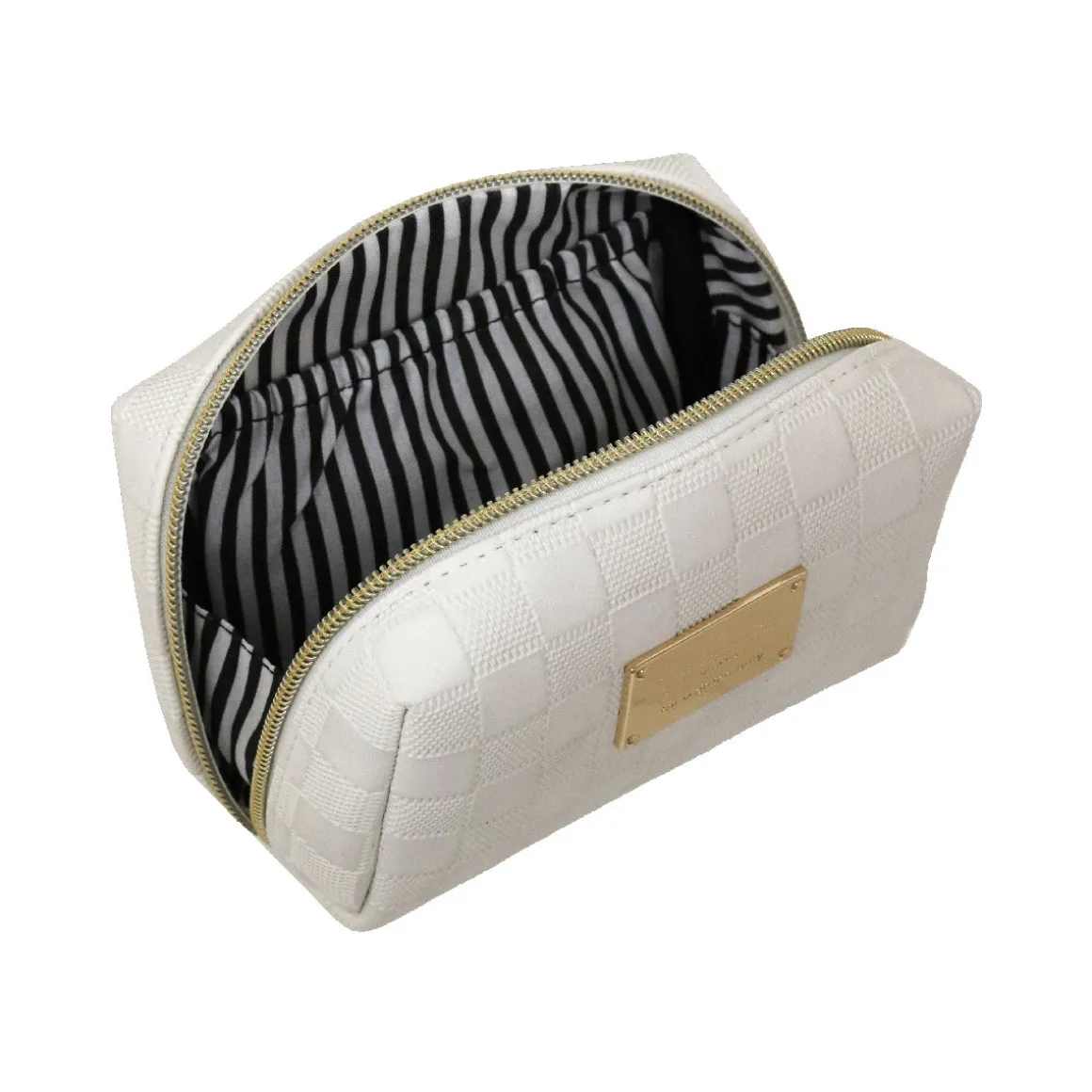 Beauty case Bianco da Donna con motivo a quadri Camomilla Milano