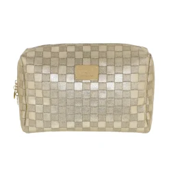 Beauty case dorato da Donna con logo Camomilla Milano