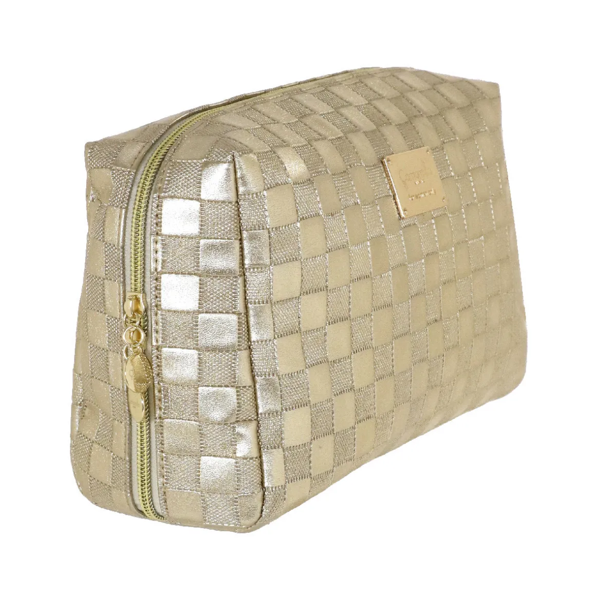 Beauty case dorato da Donna con logo Camomilla Milano