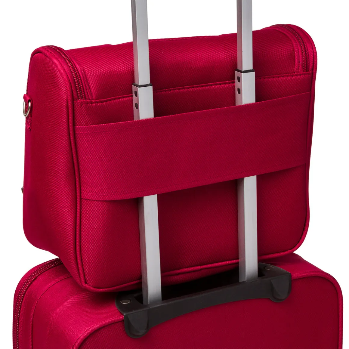 Beauty necessaire da viaggio grande rosso in tessuto Govago