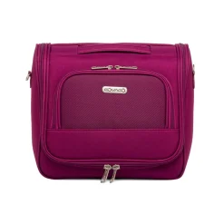 Beauty necessaire grande da viaggio viola in tessuto Govago
