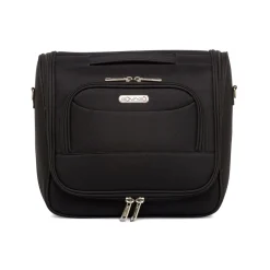 Beauty necessaire grande da viaggio nero in tessuto Govago