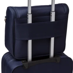 Beauty necessaire grande da viaggio blu in tessuto Govago