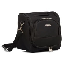 Beauty necessaire grande da viaggio nero in tessuto Govago