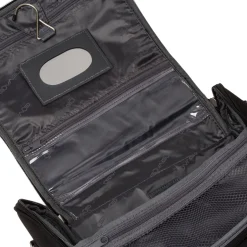 Beauty necessaire grande da viaggio nero in tessuto Govago