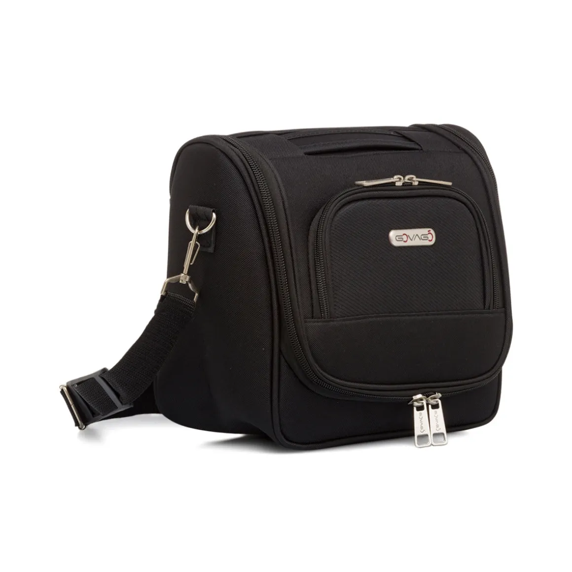 Beauty necessaire piccolo da viaggio nero in tessuto Govago