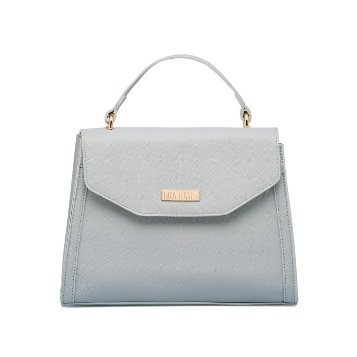 Borsa a mano azzurra da Donna con targhetta logo Lora Ferres