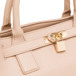 Borsa a mano beige da Donna con chiusura a lucchetto Enrico Coveri