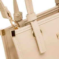 Borsa a mano beige da Donna con manico dettaglio nodo Lora Ferres