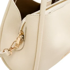 Borsa a mano beige da Donna con logo dorato Lora Ferres